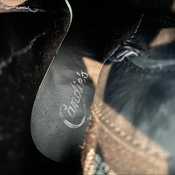 SOLD Candie’s Black Strappy Heeled Booties - Picture 7 of 7